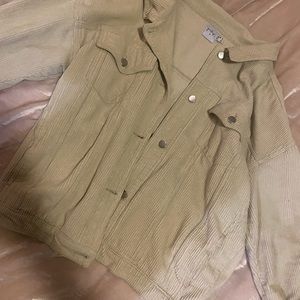 Princess Polly corduroy tan jacket size M